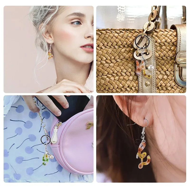 Alphabet Epoxy Resin Silicone Mold DIY Letter Number Pendant Resin Mold Keychain Earring Epoxy Resin Jewelry Crafts Casting Mold - Image 6